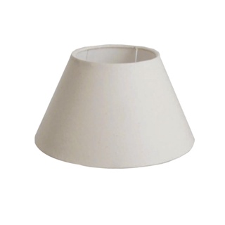 Cupula De Abajur Clássica Cone 20cm x 10cm x 30cm Tecido Algodão com Revestimento Acetato Encaixe 4,1cm Importada