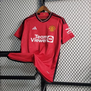 Novo 23/24 Masculina Camisa de Time M-U Camisa De Futebol Blusa Moletom Tailandês