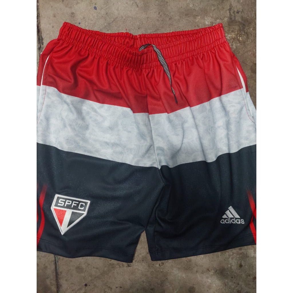 bermuda de time sao Paulo masculina | Shopee Brasil