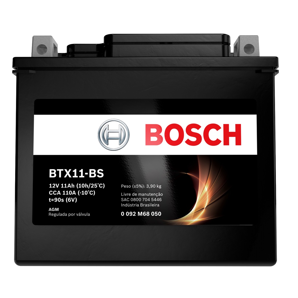Bateria Bosch Dafra Citycom 300i 11ah Btx11-bs (ytx12-bs)