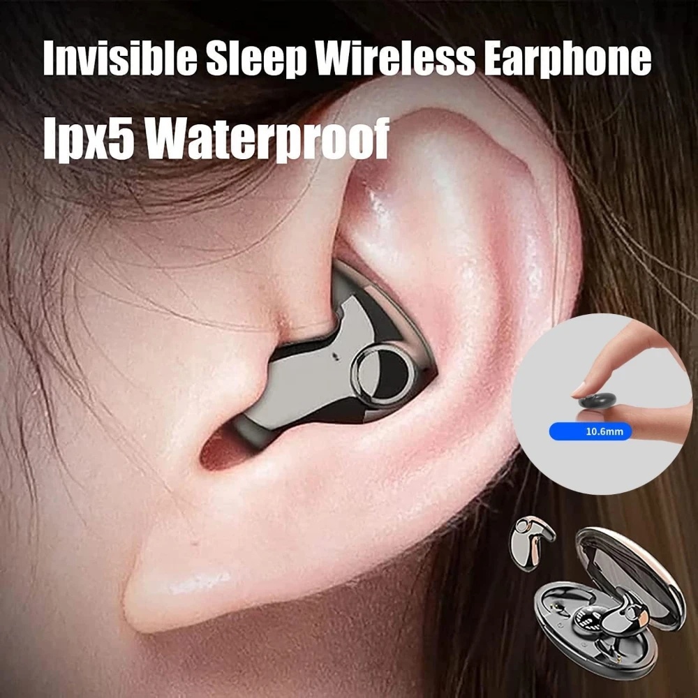 5.3 Fones De Ouvido Intra-Auriculares Esportivos IPX5 Sem Fio À Prova D'água Mini Com Controle De Toque De Redução De Ruído 538