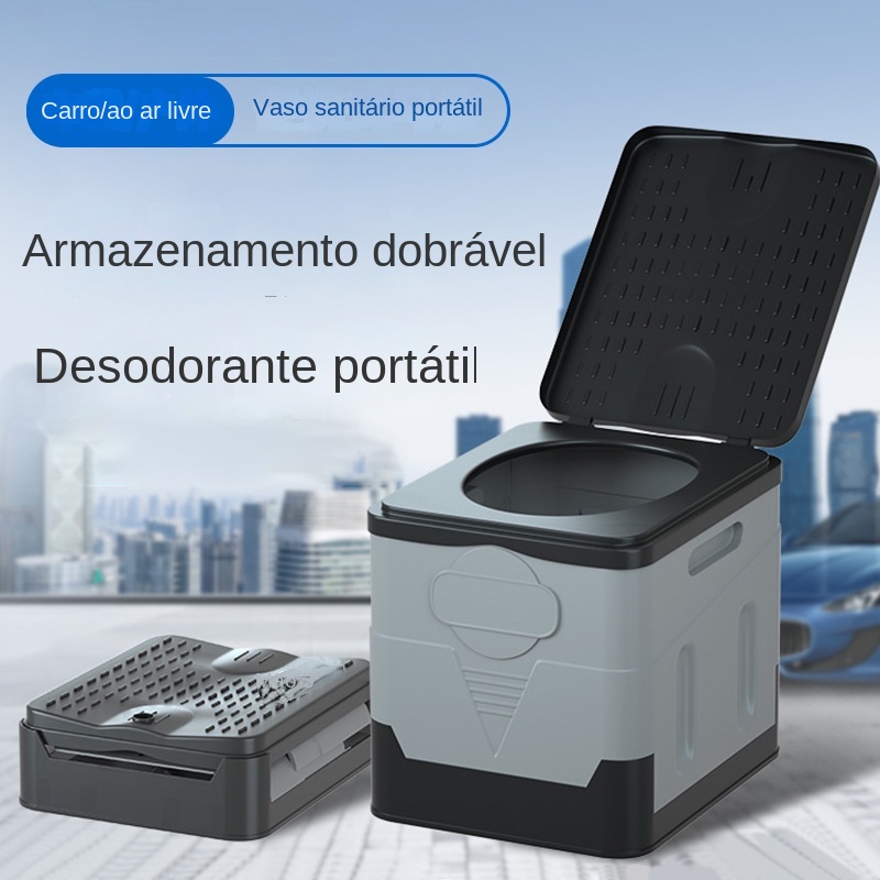 Banheiro de carro Banheiro dobrável Acampamento Banheiro dobrável de emergência Banheiro de carro Banheiro de emergência dobrável Banheiro ao ar livre Banheiro de emergência Banheiro anti-odor Banheiro agente de cura