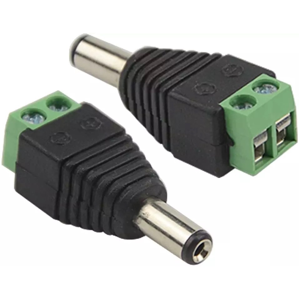 Kit 10 Conector Plug P4 Macho Com Borne P/ Cftv Camera Fonte | Shopee ...