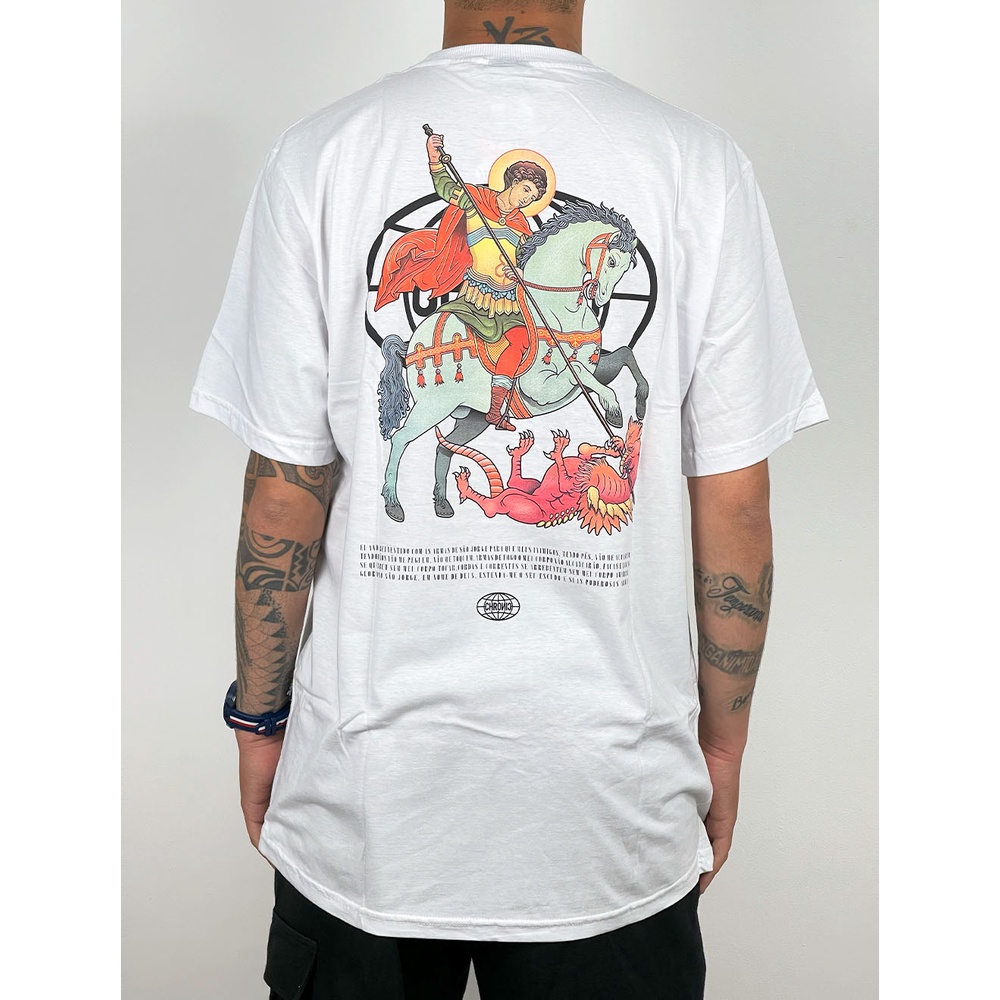 Camiseta Chronic São Jorge Design - Branca