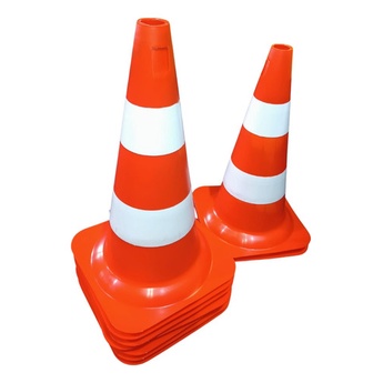 Cones de Sinalização e Segurança 50cm em Rígido 02 Unidades