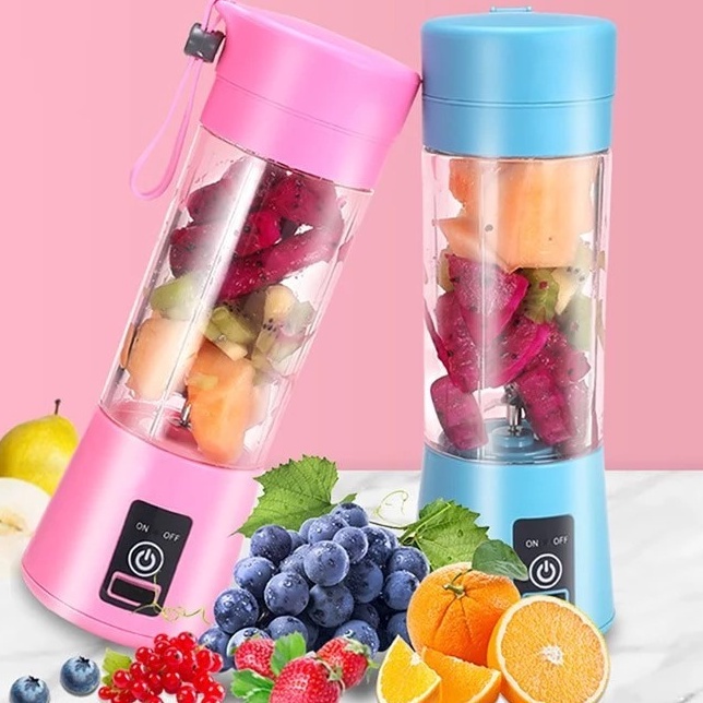 Mini Liquidificador 6 Lâminas Portátil Recarregável Micro Usb ~HATM