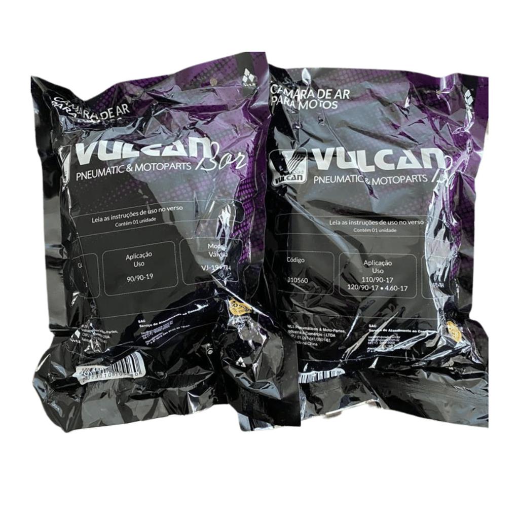 Par de Camara De Ar Vulca Aro 19 + 17 Nxr Bros Xtz Cb400 Xtz