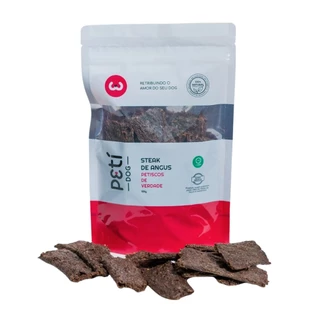 Petisco Para Cães 100% Natural Sabor Steak de Angus Petí Dog 100g