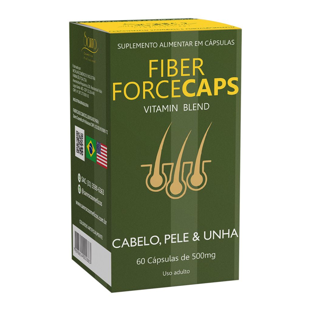 Vitamina Fiber ForceCaps - 60 Cápsulas de 500mg | Shopee Brasil