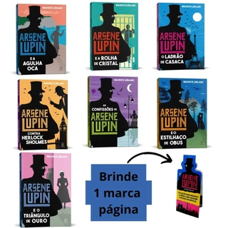 Box de Livros Arsène Lupin | Volume 1 | Com 7 livros e Marcador Exclusivo