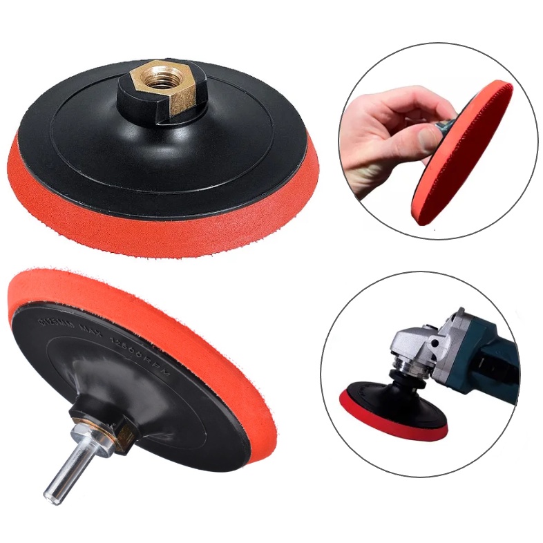 SUPORTE DE BOINA VELCRO PARA DISCOS LIXA 125MM LIXADEIRA