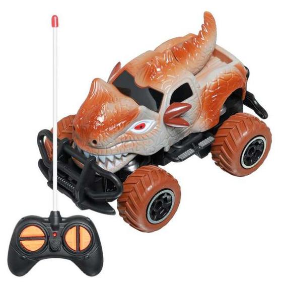 Carro Monster 4x4 - Dinossauro Rex Attack Cross 42cm