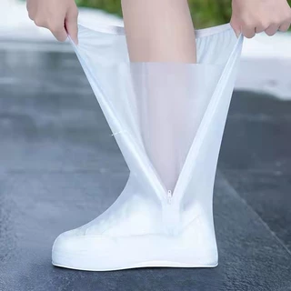 Capa de sapato à prova de chuva de tubo alto Capa de sapato à prova de chuva para adultos ao ar livre Antiderrapante Espessada