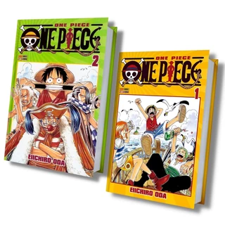One Piece Mangá KIT Vol.1 E 2 - Nova Encadernação Clássica, Capa Mole em português