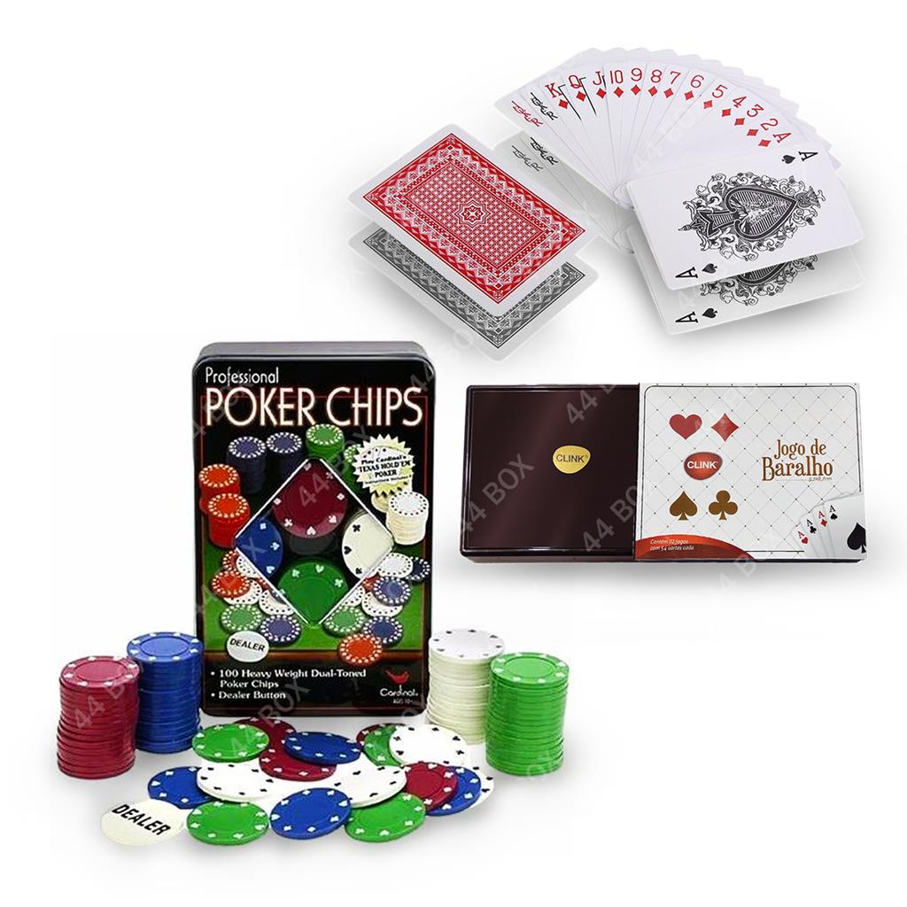 Kit Jogo de Cartas Baralho truco poker Papel + 3 dados lt 20028 em Promoção  na Americanas