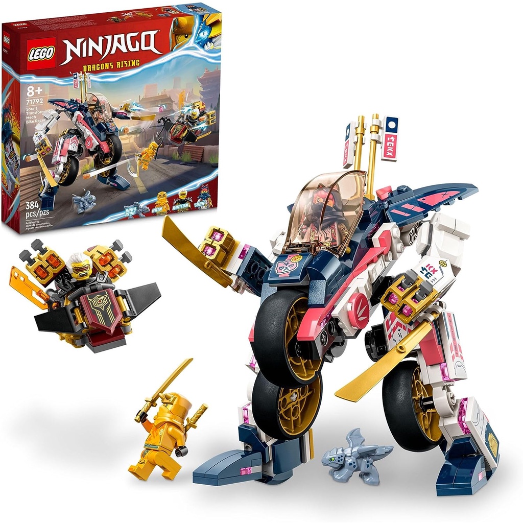 Lego Ninjago Robo de Moto de Corrida Mutavel de Sora 71792