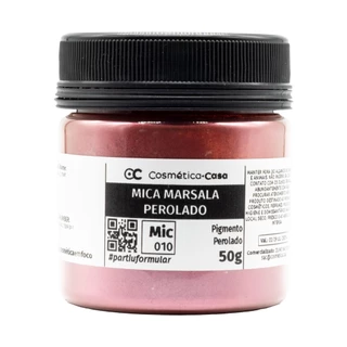 Mica Marsala Perolado (Vermelho Ruby / Starlight Mauve) - Pigmento Perolado Mineral para saboaria artesanato cosmético