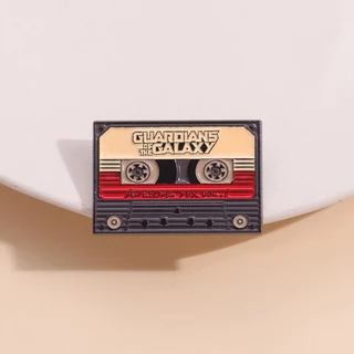 Guardiões De Filmes Da Galaxy Tape Esmalte Pin Star-Lord Awesome Mix Vol . 1 Fita Crachá Super-Herói Presente De Fã De Filme