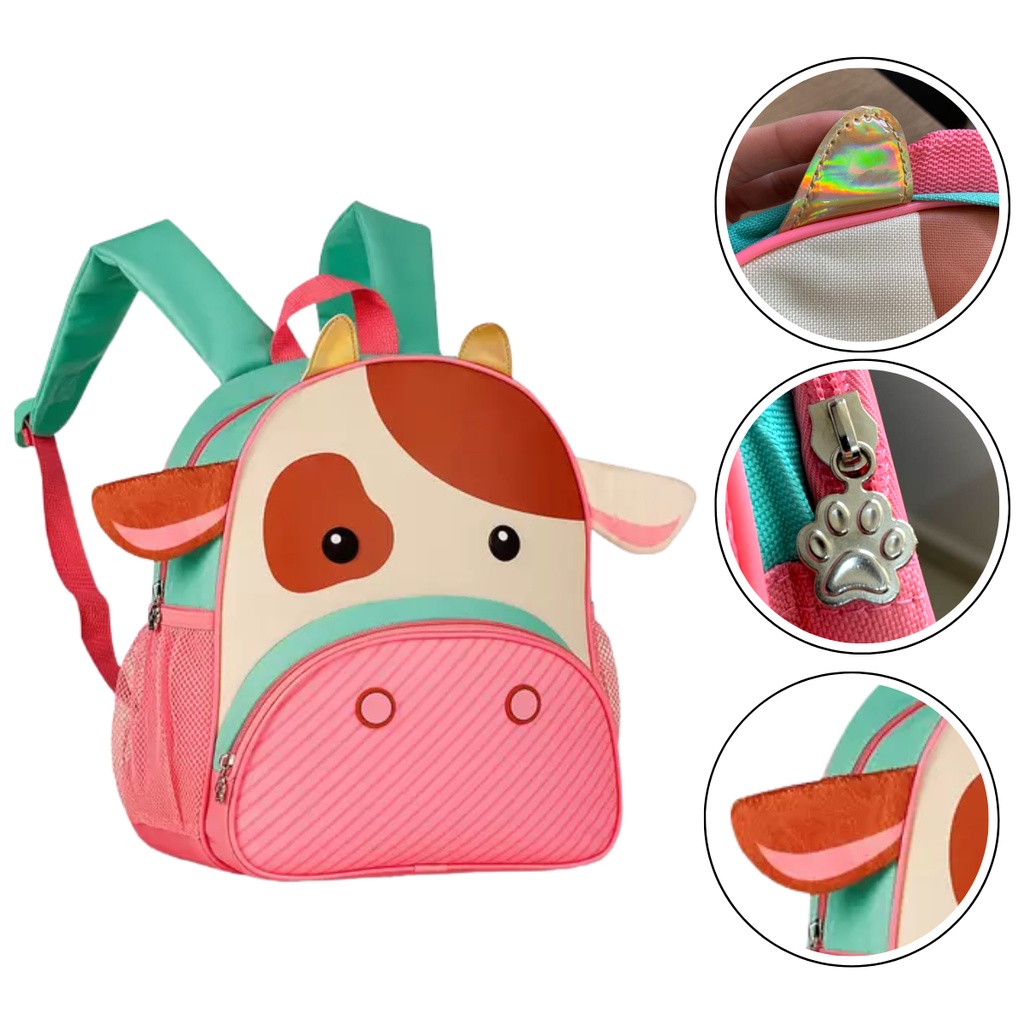 Mochila Infantil Clio Pets De Costas De Menina Bolso Lateral