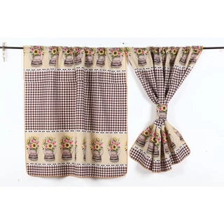 CORTINA PARA VITRO BULE 200X1,30CM + PRENDEDOR DE CORTINA BULE