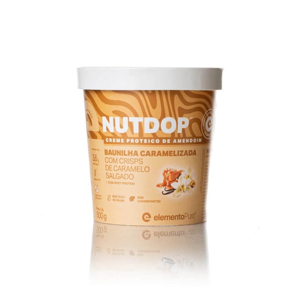 Nutdop Creme Proteico de Amendoim Elemento Puro Whey 500g