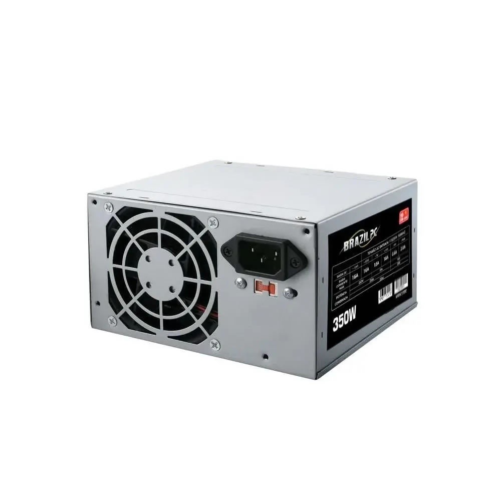 Fonte Atx Brazilpc 350w Real 24 Pinos Bivolt Bpc-c325e