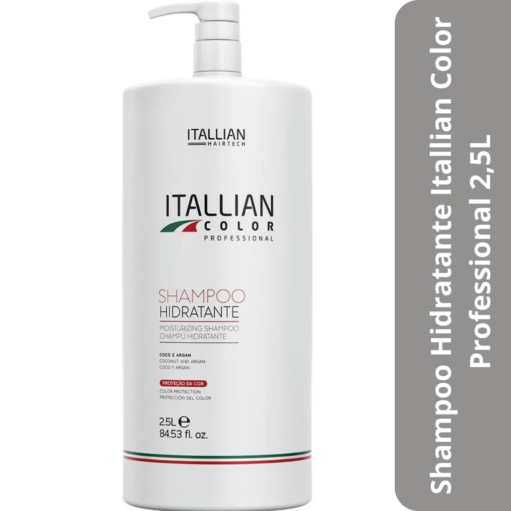 Shampoo Hidratante Itallian Color Professional 2,5L Shopee Brasil