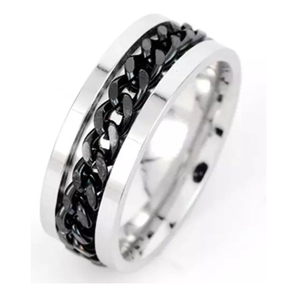 Anel Masculino Anti Stress Giratório Aço (a-83) | Shopee Brasil