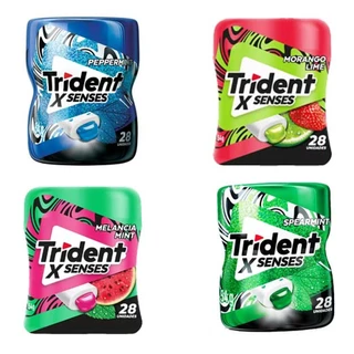 Kit Goma de Mascar Trident X-Senses c/ 4 ou 6 Sabores - Adams
