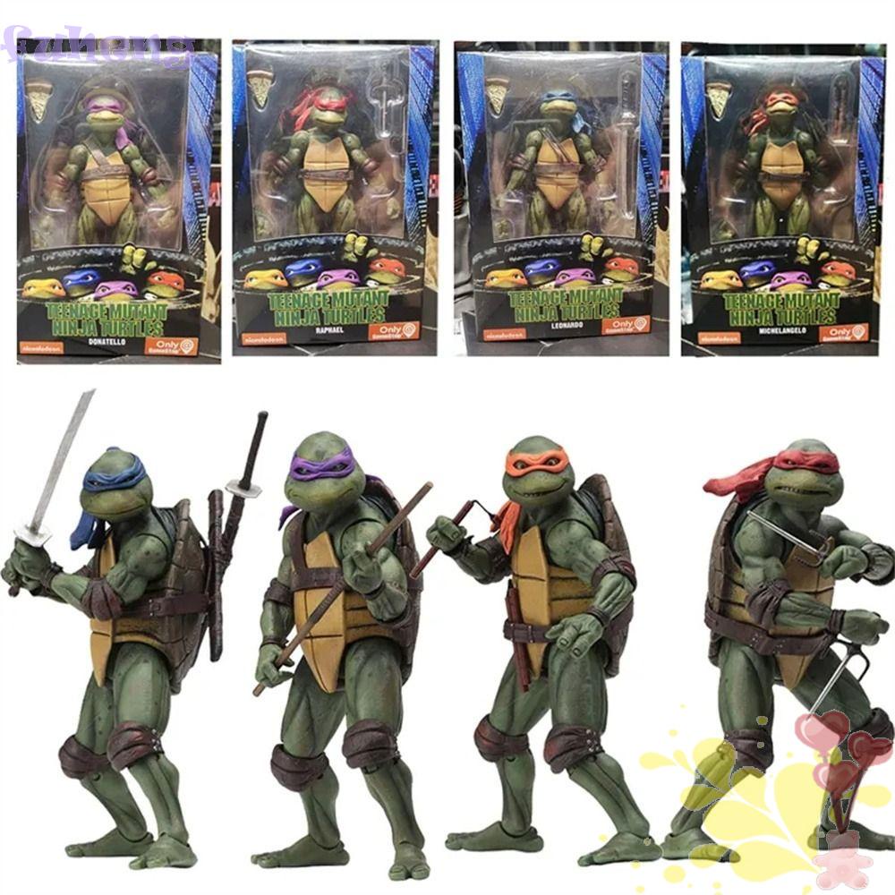 Shf tartaruga ninja leo leonardo rafael michelangelo donatello figura de  ação modelo brinquedos