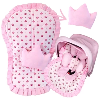 Kit 7 Peças Capa de Bebê Conforto Capa de Carrinho Acolchoada Apoio Redutor Protetor de Cinto Capota em Oferta na Shopee