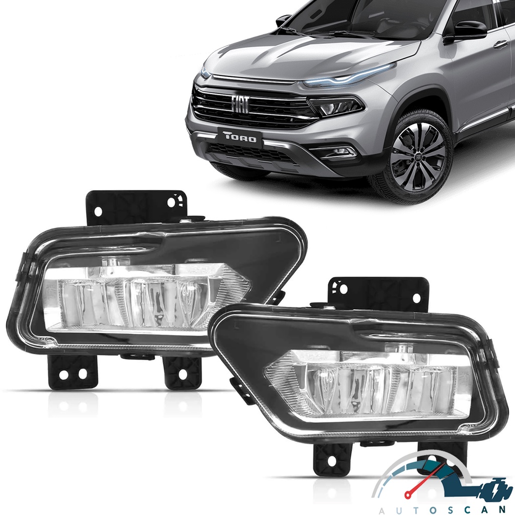 Farol De Milha Neblina Auxiliar Fiat Toro 2022 2023 Full Led | Shopee ...