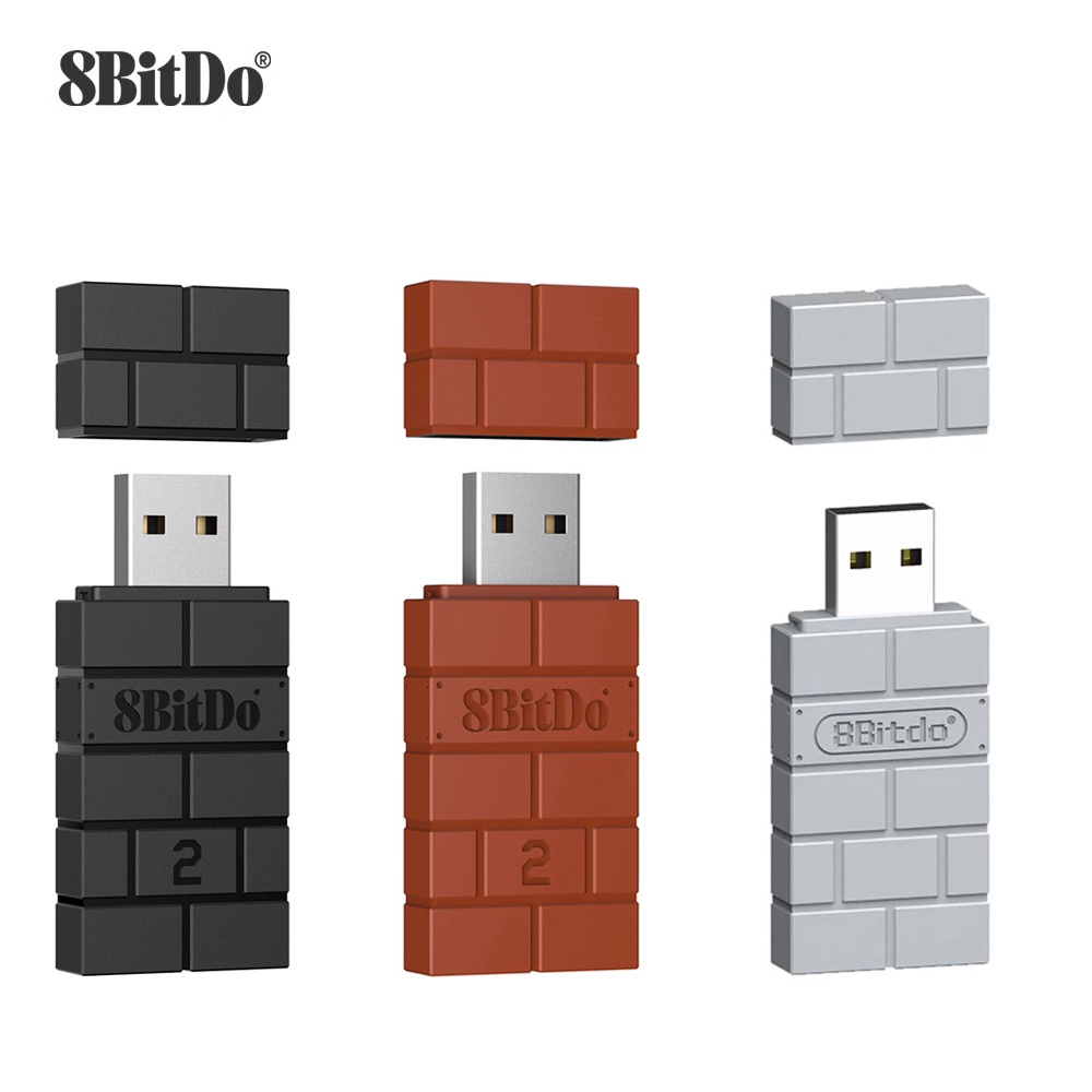 8Bitdo USB Sem Fio Bluetooth Adaptador Receptor Para Windows Mac Nintendo Switch PS1 Xbox one PS3 PS4 PS5 Controlador