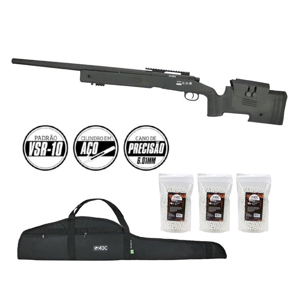 Rifle Airsoft Sniper M40 SA-S02 S-Series Spring+BBs+Capa | Shopee Brasil