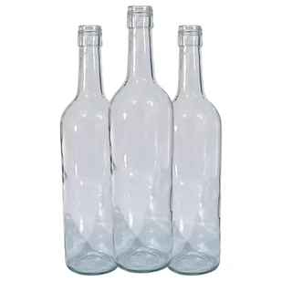 6 Garrafa Vidro Vinho 750ml Licor Pinga Cachaça Aguardente