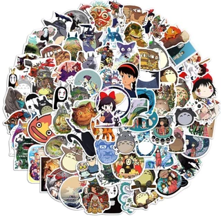 1000/50PCS Cartoon Anime Hayao Miyazaki Autocolantes De Grafite À Prova D'água Para Bagagem De Telefone Decalques Notebook Crianças Gravação De Presentesyourlife