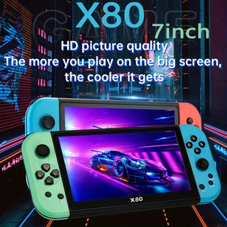 X80 Plus Handheld Game Players Console de jogos 7 polegadas 16g Psp retro clássico 10000 jogos embutidos Presentes populares