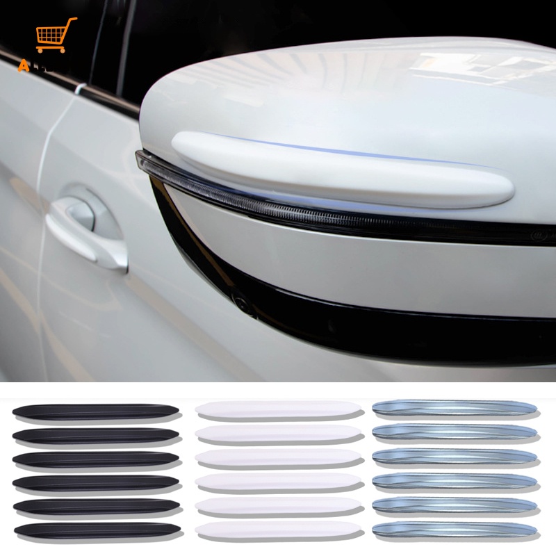 2 Pcs/Pares Porta De Carro Portátil Autocolante PU Anti-Colisão Fita/Espelho Retrovisor Automotivo Riscos/Barra De Proteção Universal Da Borda Do Veículo