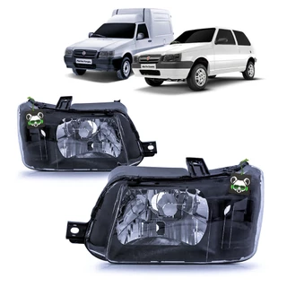 Farol Uno Fiorino Mascara Negra 2004 2005 2006 2007 2008 2009 2010 2011 2012 2013