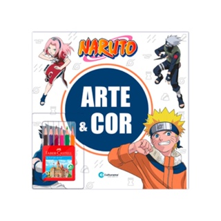 Desenhos Para Colorir - 50 Folhas Soltas em Papel A4 - Naruto