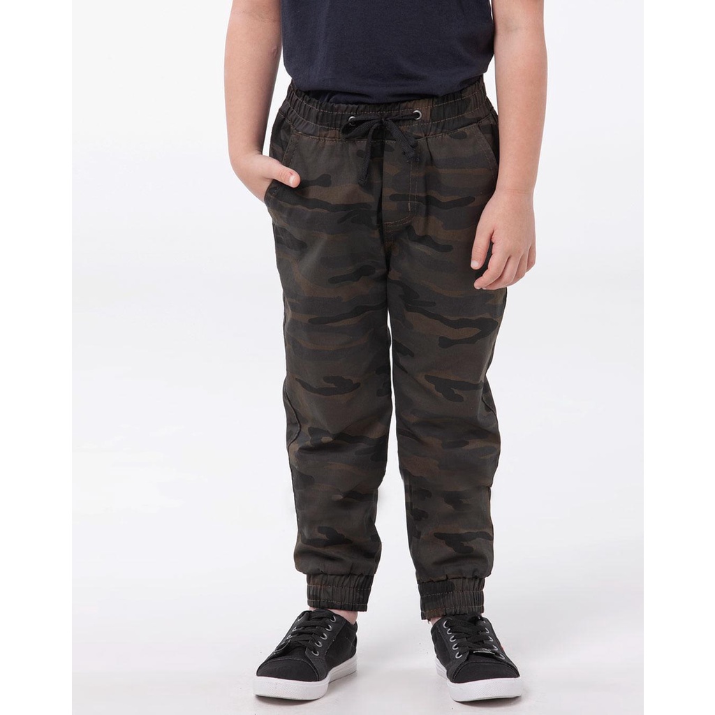 Black Camo Cargo Jogger