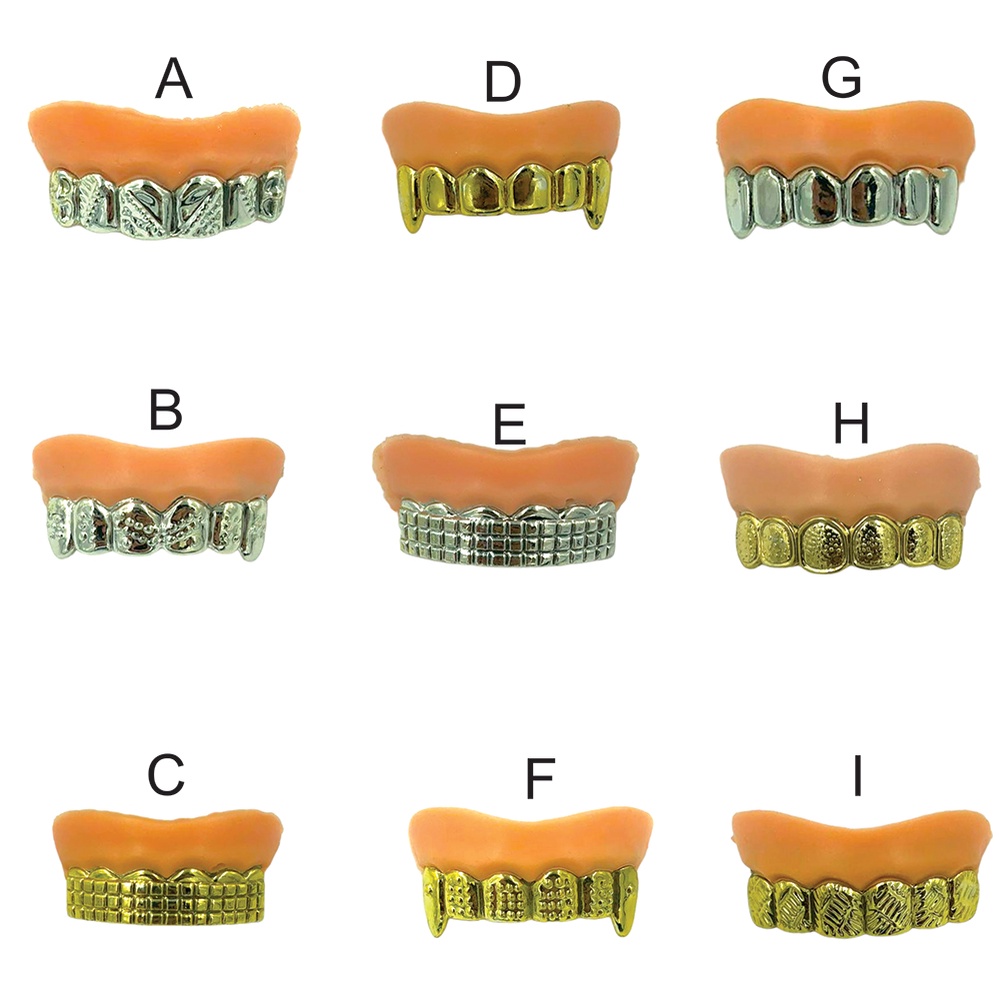 Dentaduras dentes grillz metalico rapper gangster a escolher S3 ...