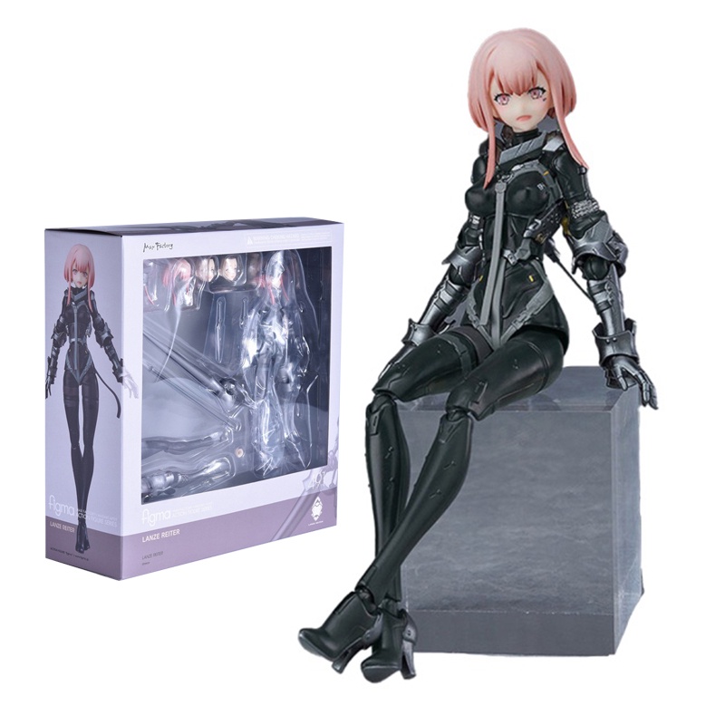 Max Factory Figma 491 Falslander Lanze Reiter Pvc Ação Figura Colecionável Modelo De Brinquedo