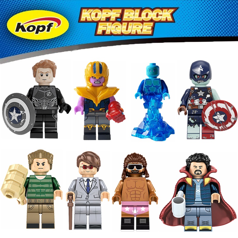 Sandman Daredevil Hydro Man Minifigures Cute Anime Cartoon Movie Toys For Children Building Blocks Presente De Aniversário