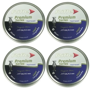 4un de Chumbinho 4.49mm Rifle Premium FlatHead Light 500un