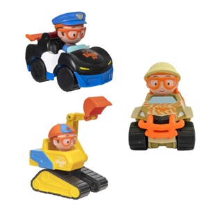 Kit C/3 - Blippi - Veículos - Policia + Safari + Escavador