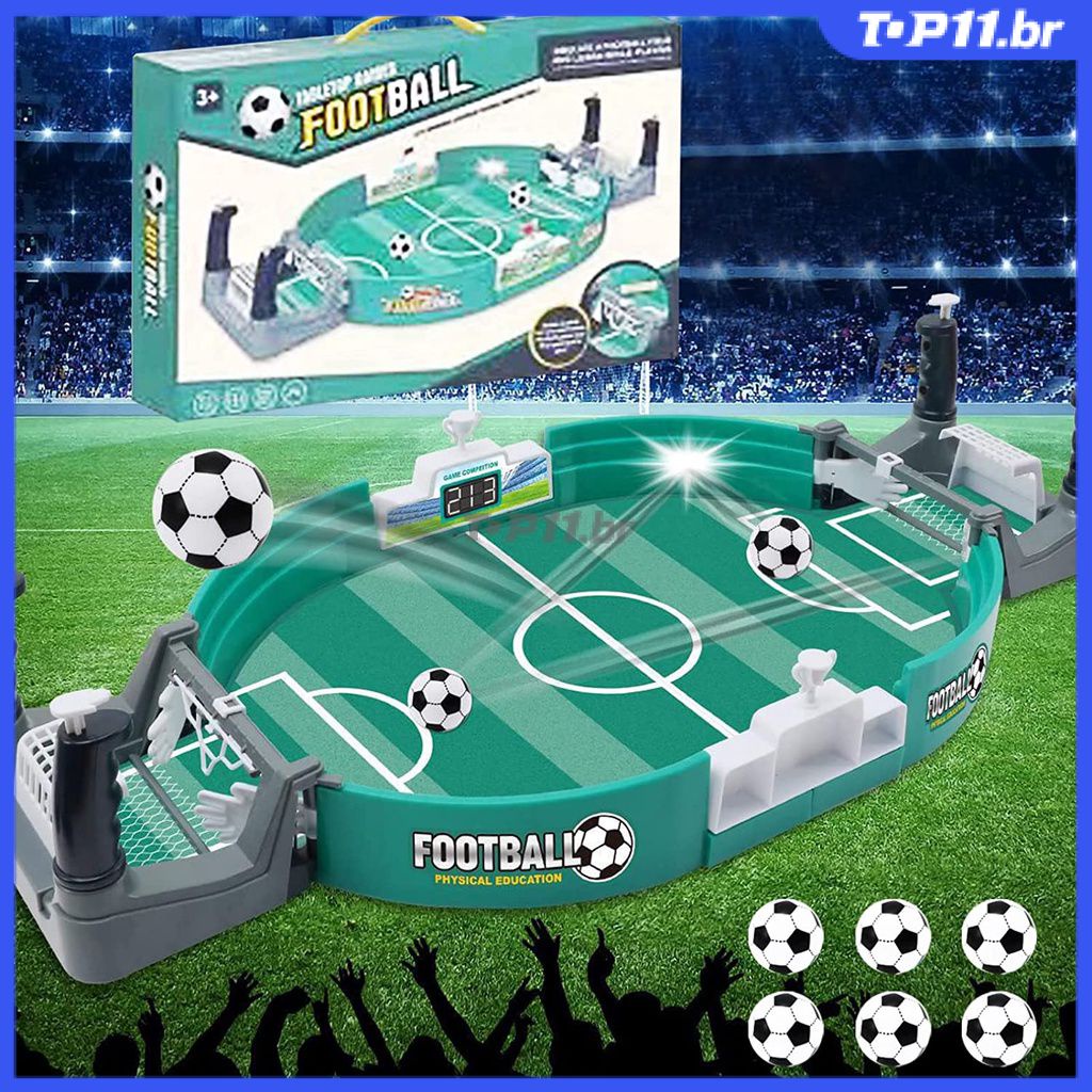 Brinquedos Educativos Infantis, Jogo de Mesa, Competição, Campo de Futebol  Real, Pai-filho, Interativo, 2 Pessoas