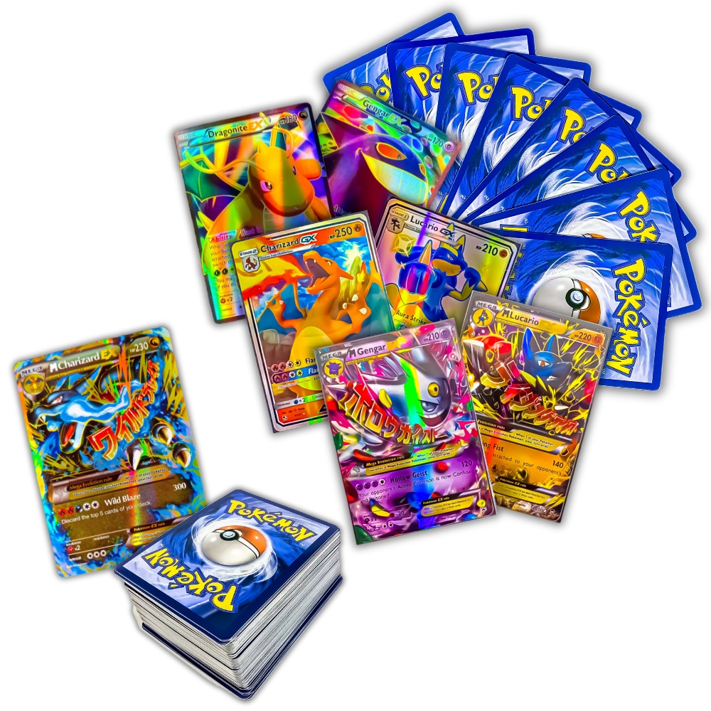 Pokemon TCG – 5 cartas EX / GX / Mega EX Lot.