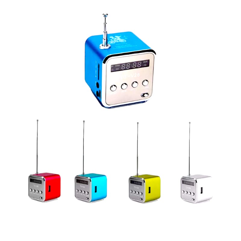 Mini Caixa De Som Portátil Com Micro Usb Stereo Mp3
