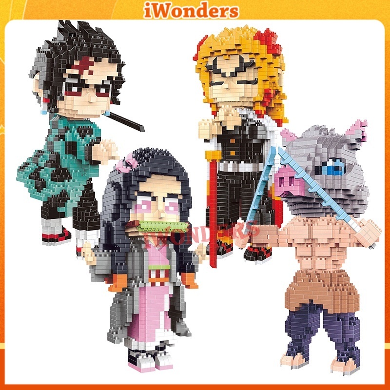 Nano Bloco Caçador De Demônios Lego De Construção Kamado Tanjirou ...